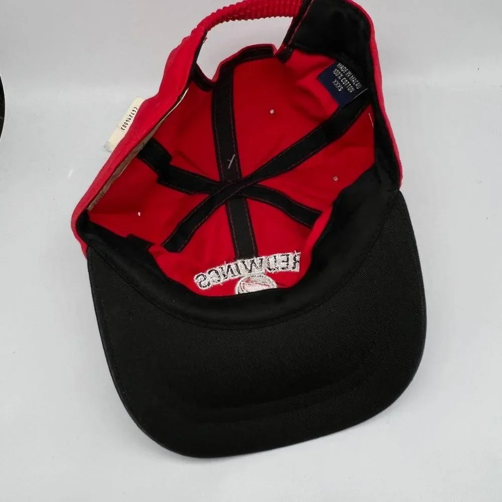 Vintage Detroit Redwings NHL Twins Enterprise Hat Snapback Cap Toddler New‎